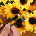 O nylon trançou 1.2M Magnetic Mini Usb Charging Cable